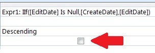 Hide Calculated Field in Microsoft Access Query