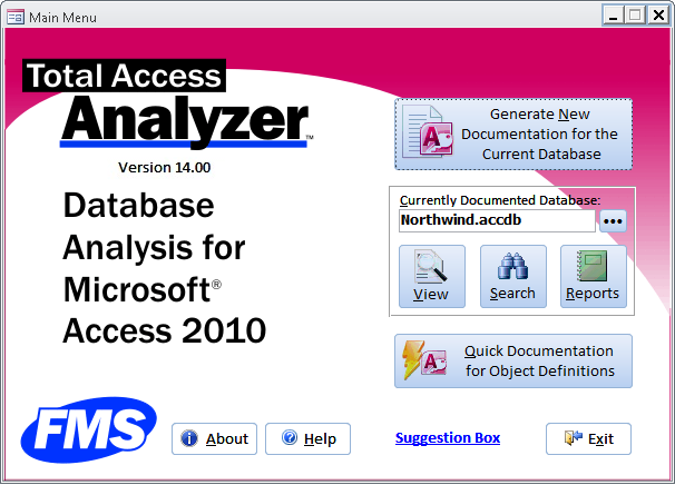 Microsoft Access Database Documentation and Analysis Wizard Microsoft Access Database Documentation and Analysis Wizard